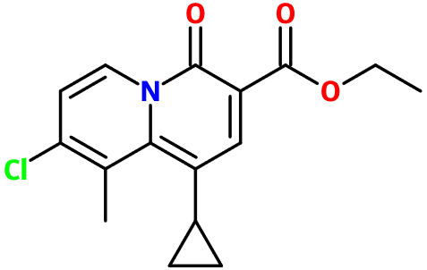 (image for) MC080023 Ethyl 8-chloro-1-cyclopropyl-9-methyl-4-oxo-4H-quinolizine-3-carboxylate